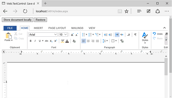 HTML5: Store documents using the local browser storage HTML5: Store documents using the local browser storage