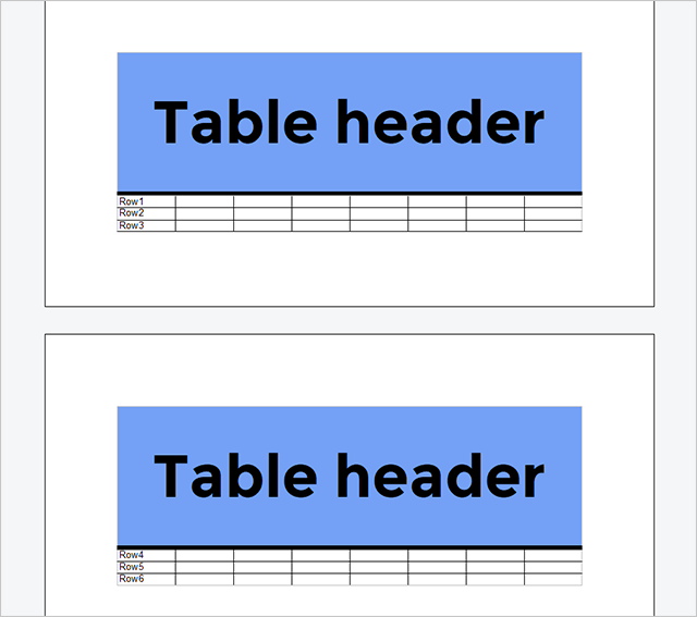 MailMerge: Table headers and repeating blocks MailMerge: Table headers and repeating blocks