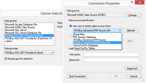 Excel files as data sources using RSSBus ADO.NET Providers Excel files as data sources using RSSBus ADO.NET Providers