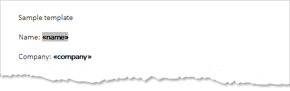 MailMerge: Creating separate documents from multiple data records MailMerge: Creating separate documents from multiple data records