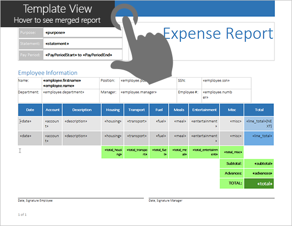 Expense Report Template in Detail Expense Report Template in Detail