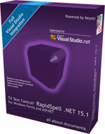 TX Text Control RapidSpell .NET for Windows Forms 15.1 TX Text Control RapidSpell .NET for Windows Forms 15.1
