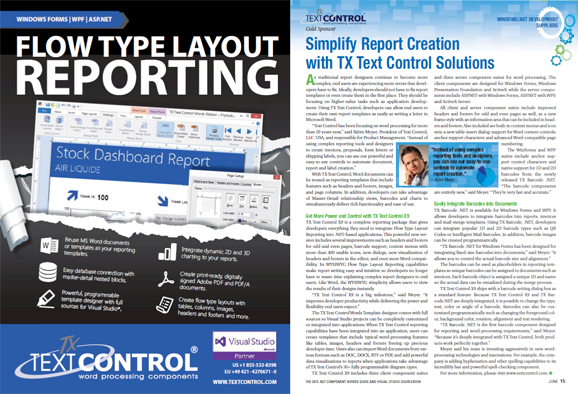 SD Times .NET Component Supplement SD Times .NET Component Supplement