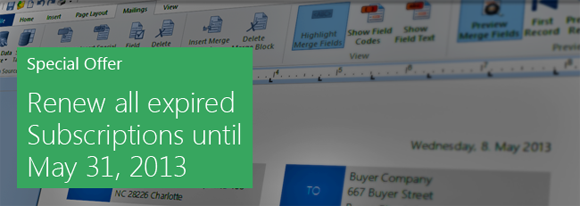 Special Offer: Renew your expired Subscriptions Special Offer: Renew your expired Subscriptions
