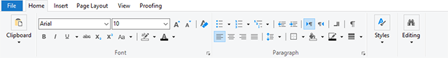 Ribbon tab Ribbon tab