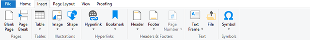 Ribbon tab Ribbon tab