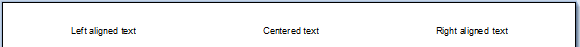 Text alignment Text alignment