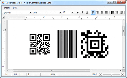 Data replacement in barcodes Data replacement in barcodes