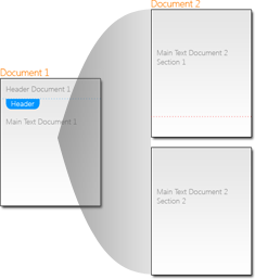 Section behaviour when merging documents Section behaviour when merging documents