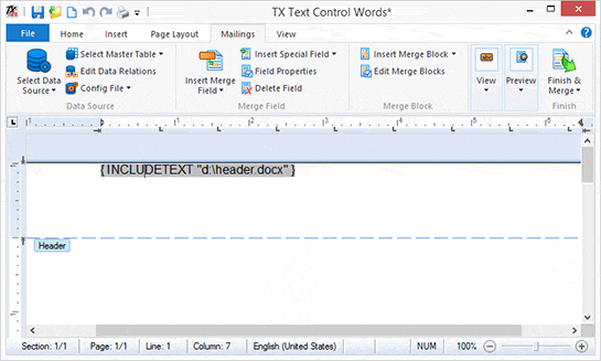 Using sub-templates in Text Control Reporting Using sub-templates in Text Control Reporting