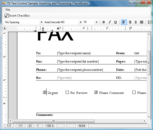 adding text form field word 2010