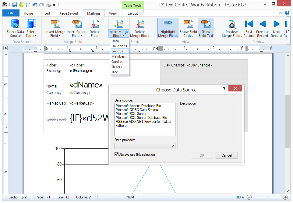 Flow Type Layout Reporting with TX Text Control