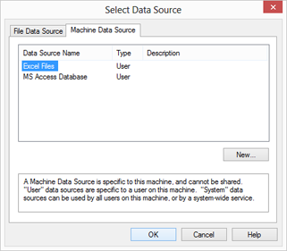 Open a data source