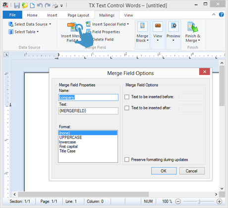 Using MailMerge in Windows Forms applications Using MailMerge in Windows Forms applications