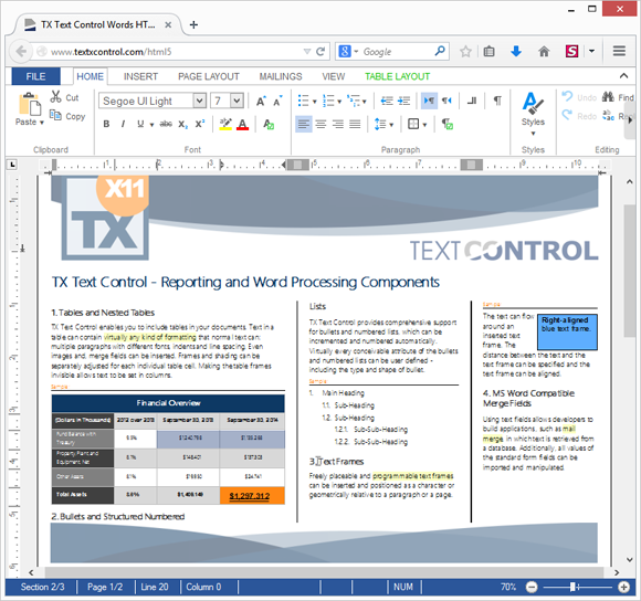 TX Text Control X12 Preview TX Text Control X12 Preview