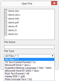 File Types File Types
