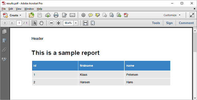Results Results