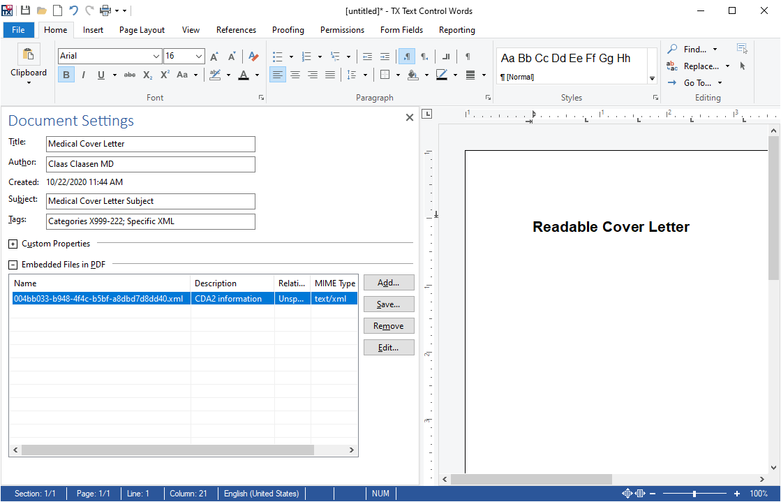 documents xml pdf embedding hl7 healthcare signed tx text data programmatically embedded 3b control typically embed those using added