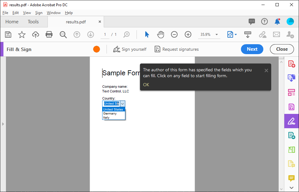 adobe sign and fill for windows 10