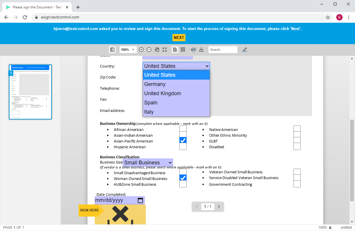 Creating documents with TX Text Control