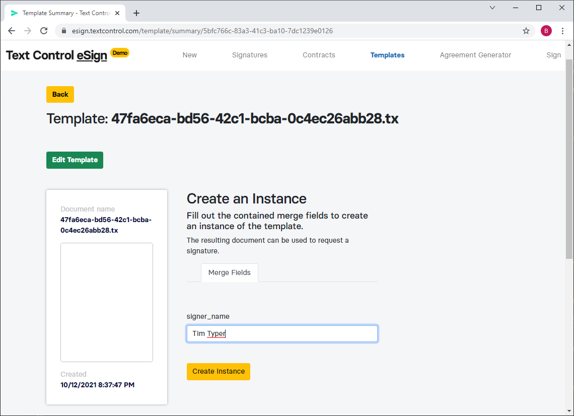 Creating documents with TX Text Control