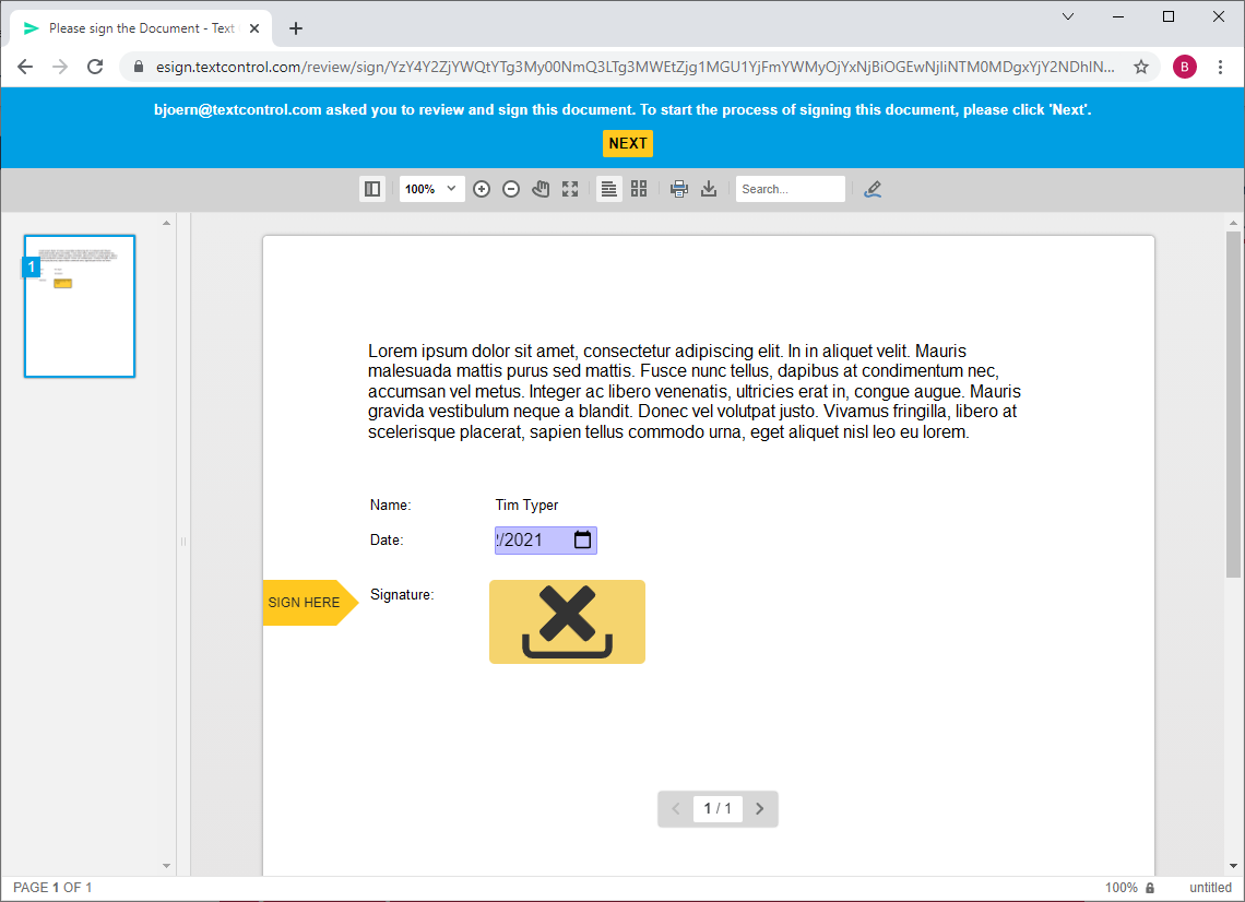 Creating documents with TX Text Control