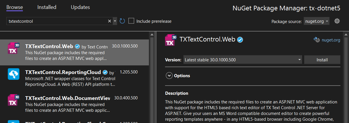 ASP.NET Core Web Application