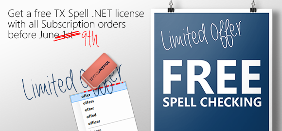 Limited Offer: Free Spell Checking in May