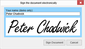 MVC: Added an electronic signature to documents in Web.TextControl