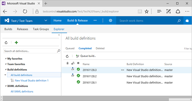 Using TX Text Control .NET with Visual Studio Team Services (VSTS - Azure  DevOps)