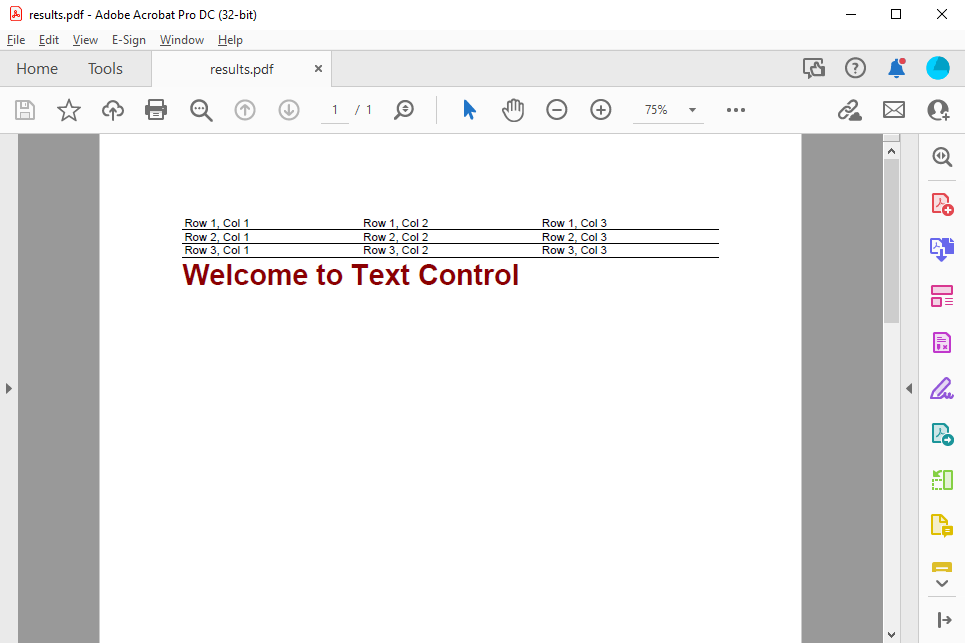 Creating documents with TX Text Control