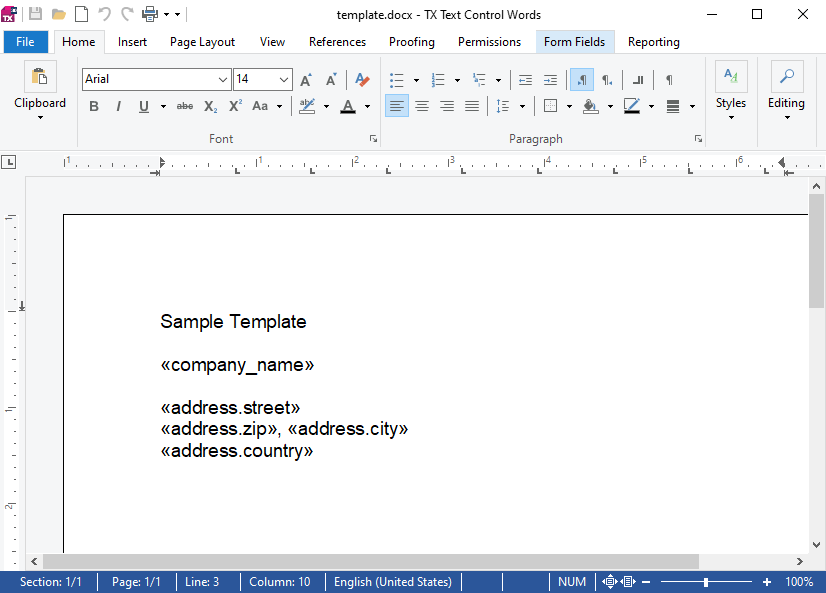 Creating documents with TX Text Control