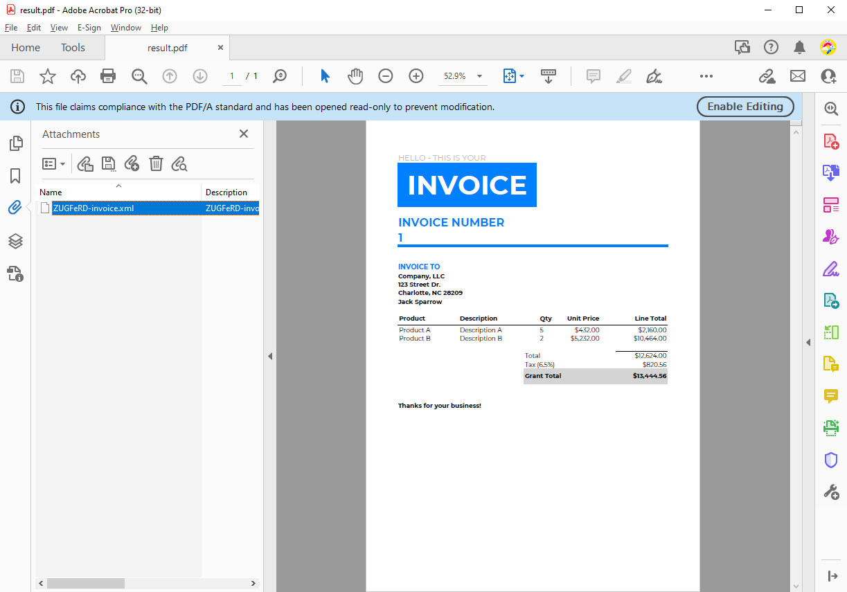 Invoice PDF
