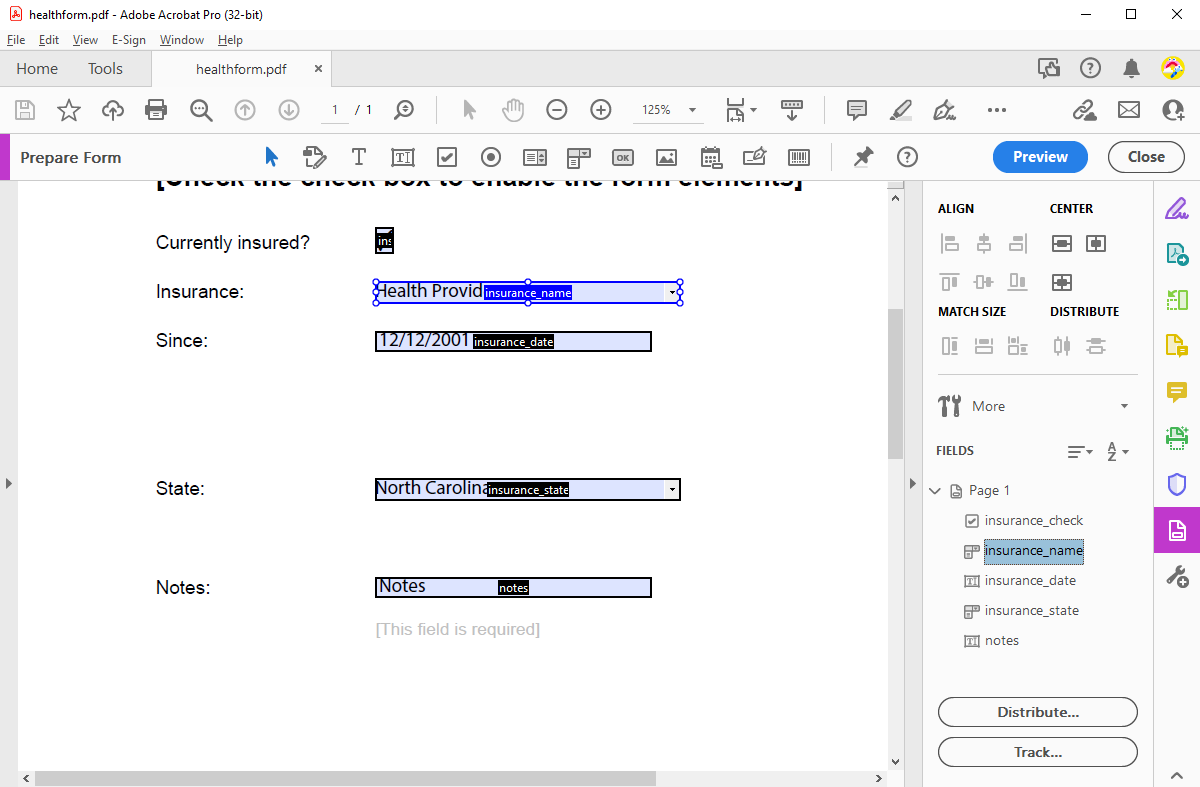 Form workflow