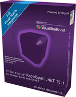 TX Text Control RapidSpell .NET for Windows Forms 15.1