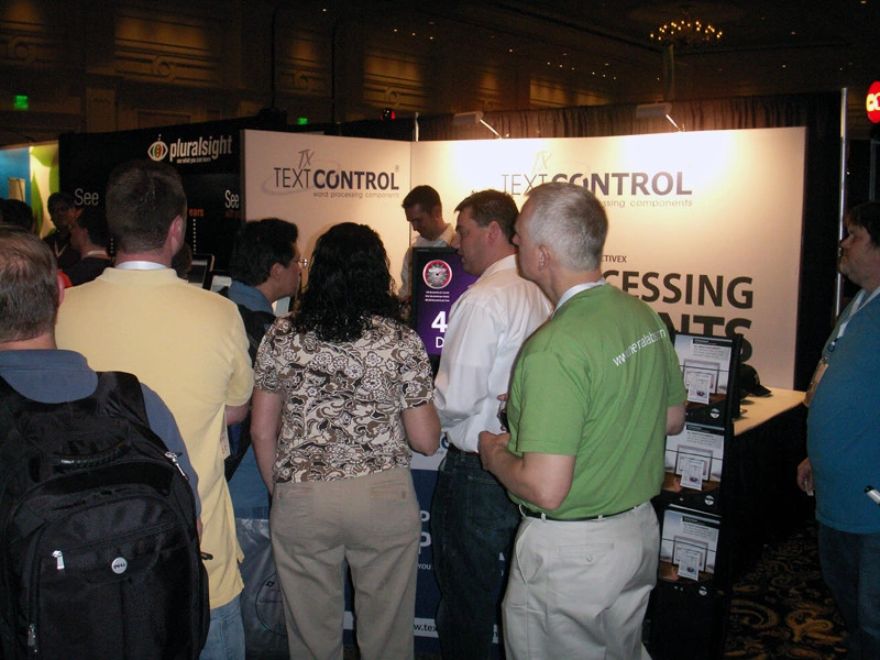 TX Text Control booth at Visual Studio 2010 Launch in Las Vegas