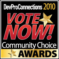 DevProConnections Community Choice Award 2010