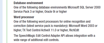 Nuance supports TX Text Control