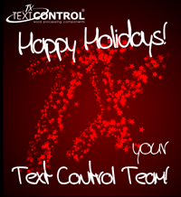 Happy Holidays from TX Text Control