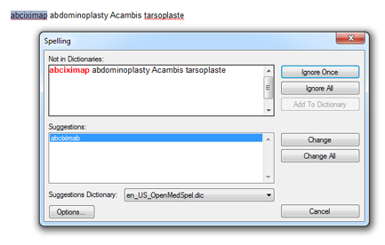 TX Spell .NET with medical dictionary