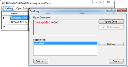 TX Spell .NET in a DataGridView TX Spell .NET in a DataGridView