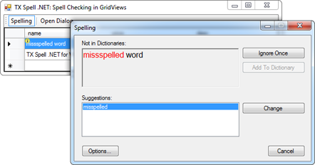 TX Spell .NET in a DataGridView