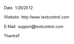 Smart selection with TX Text Control