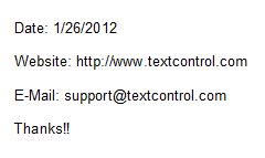 Smart selection with TX Text Control Smart selection with TX Text Control