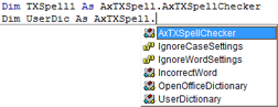 TX Spell .NET ActiveX Package