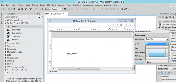Visual Studio 11 and TX Text Control
