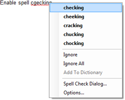 TX Spell .NET context menu TX Spell .NET context menu