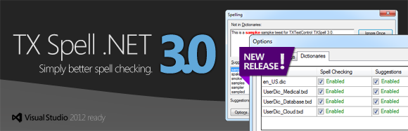 TX Spell .NET 3.0 - simply better spell checking components