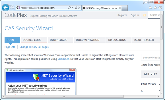 Security Wizard on CodePlex