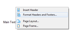 Context menus Context menus